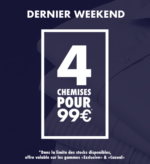 4 chemises 99€