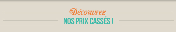 Découvrez nos prix cassés 