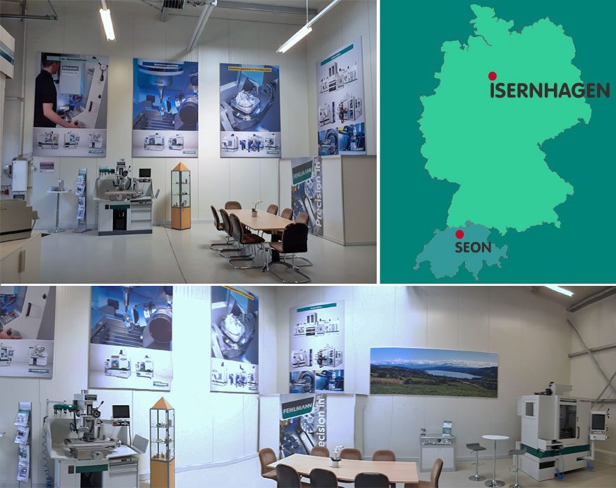 Showroom Isernhagen/Germany Fehlmann AG, machine tools, live demonstration