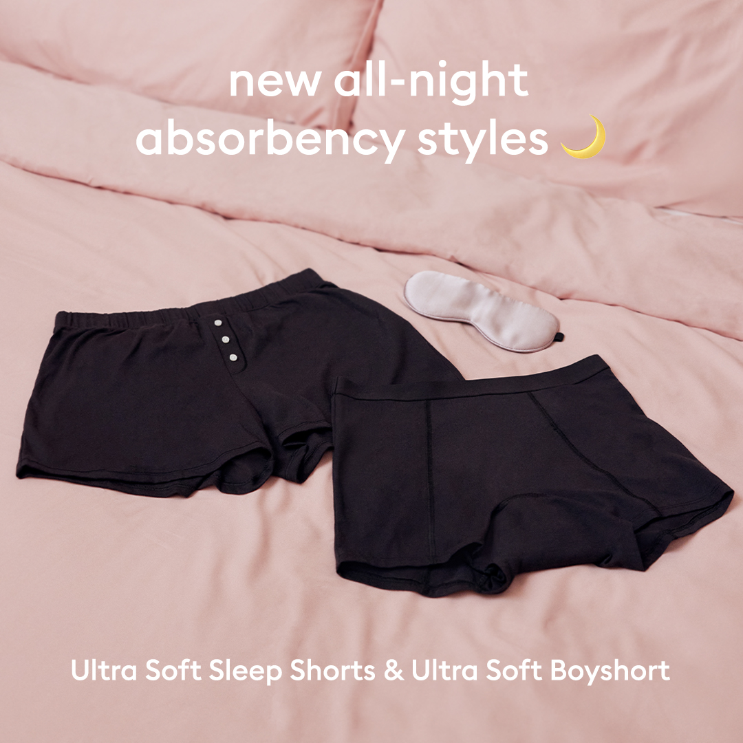 new all-night absorbency styles. Ultra Soft Boyshort Ultra Soft Sleep Shorts