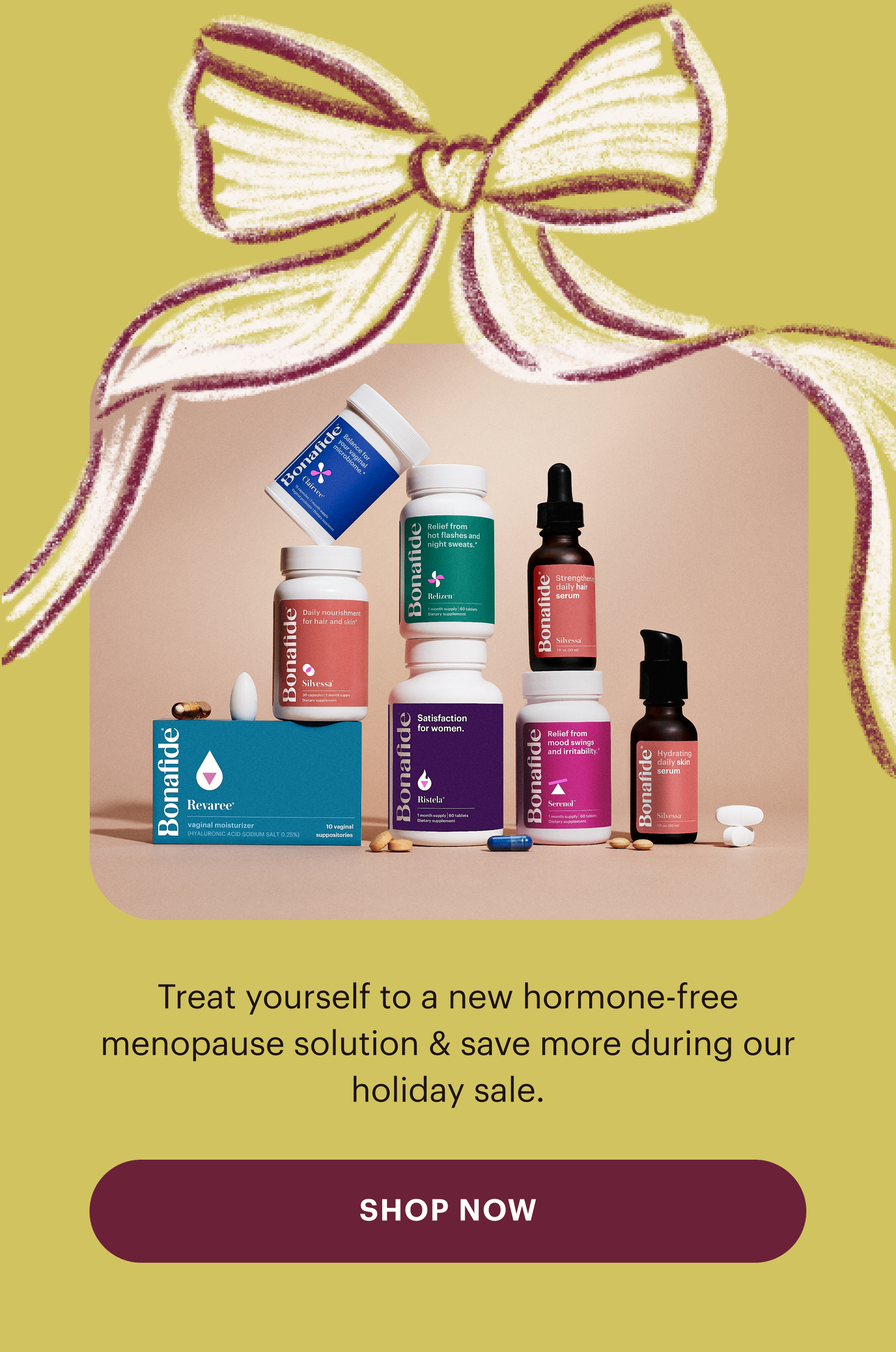 treat yourself to a new hormone-free menopause solution & save more during our holiday sale