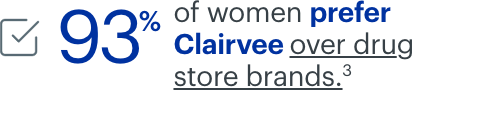 Never run out of Clairvee.