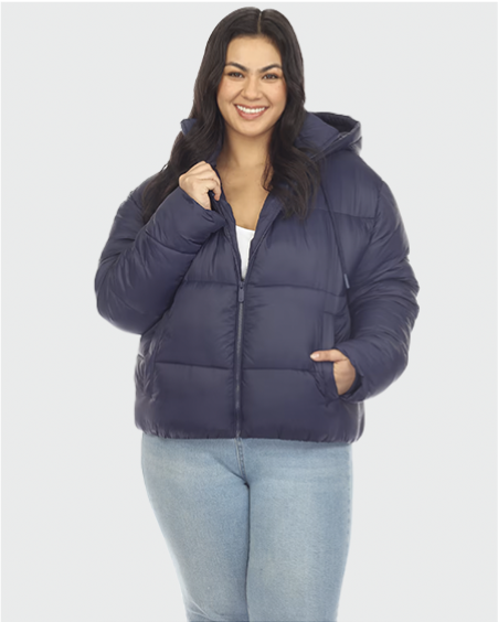 Hooded Bomber Puffer Coat