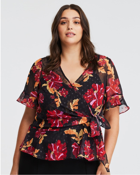 Midnight Petal Top