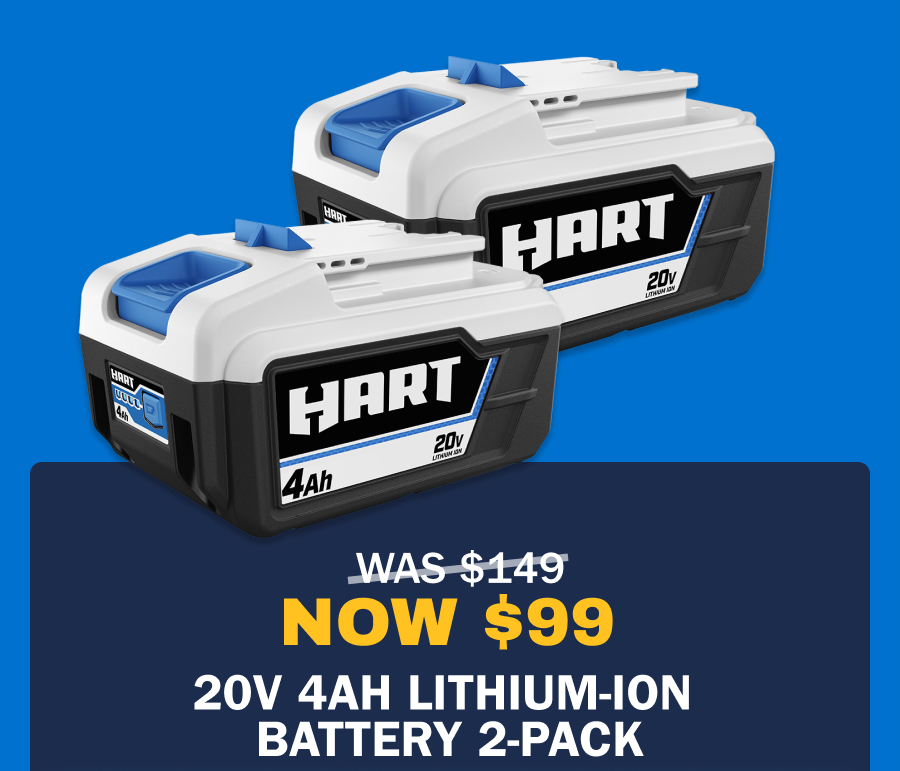 20V 4.0Ah Lithium-Ion Battery 2-Pack - HPB23 Was $149 NOW $99