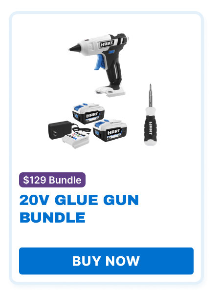 20V Glue Gun Bundle. Buy now!