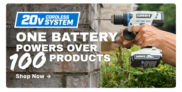 20V Cordless System - One Battery Powers Over 100 Products. Shop Now