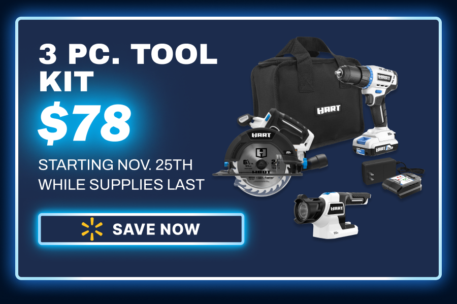 Buy any 20v tool kit and GET A FREE Vacuum Bare tool - Shop Now * While supplies Last