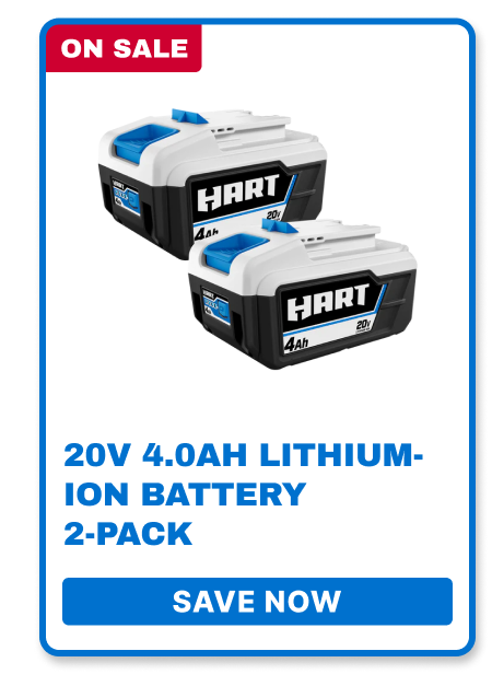 ON SALE 20V 4.0 AH Lithium-Ion Battery 2-Pack - SAAVE NOW ->