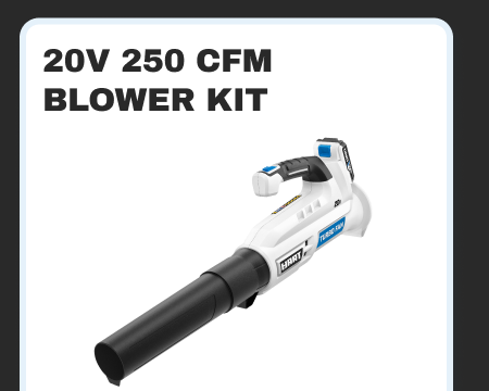 20V 250 CFM Blower Kit