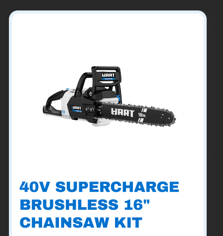 40V Supercharge Brushless 16'' Chainsaw Kit