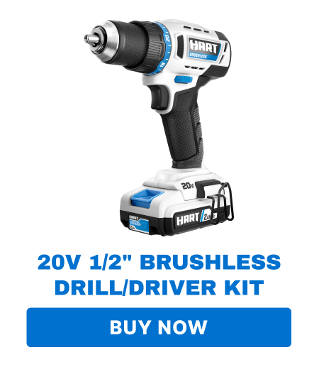 20V 1/2'' Brushless Drill/Driver Kit. Buy Now.