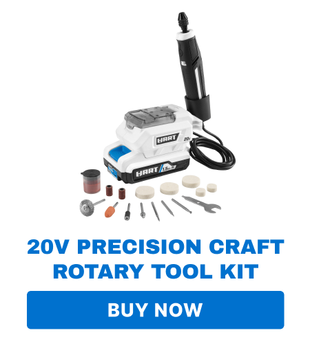 20V Precision Craft Rotary Tool Kit. Buy Now.