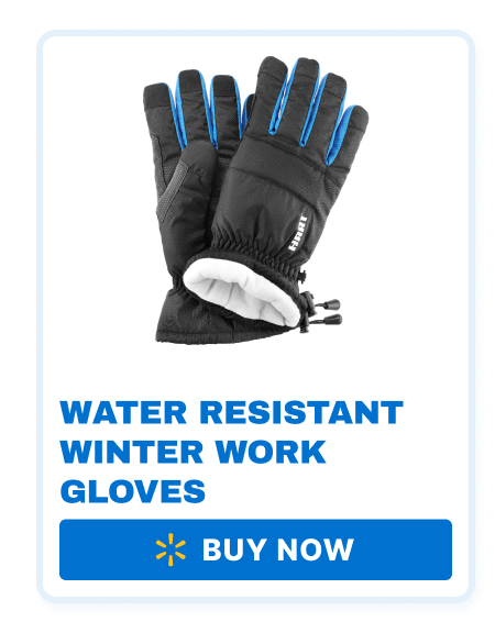 Water Resistant Winter Work Gloves. Buy Now.