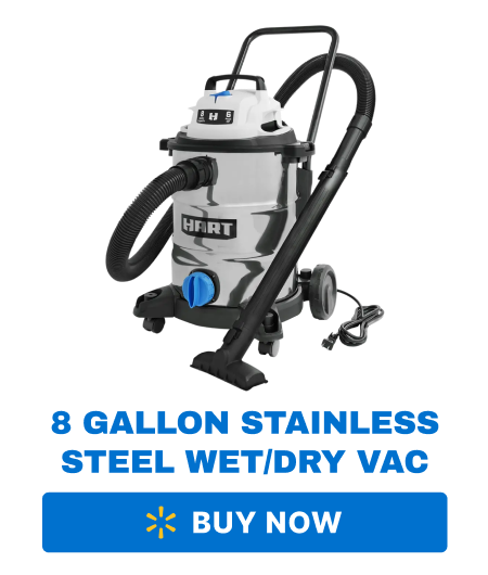 8 Gallon Stainless Steel Wet/Dry Vac - Buy Now Button