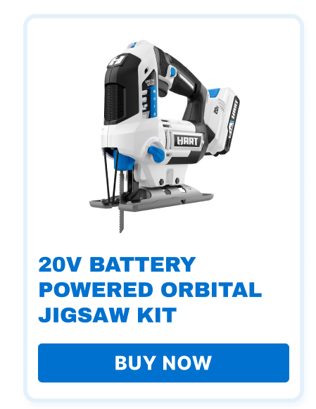 20V Battery Powered Orbitial Jogsaw Kit - Buy Now