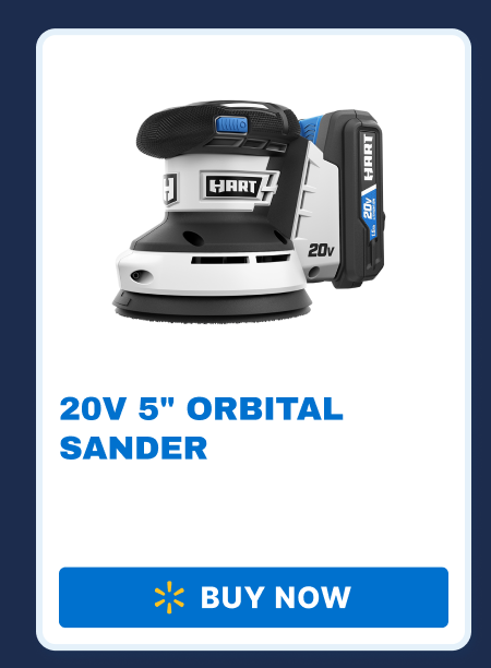 20V 5'' orbital Sander - BUY NOW