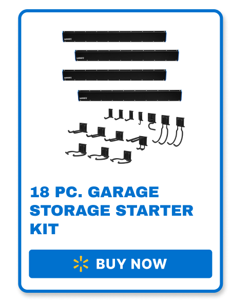 18pc. garage Storage Starter Kit  - BUY NOW ->