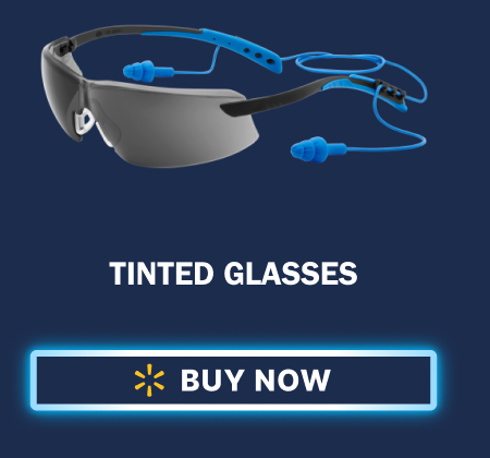 Tinted glasses. Buy now at walmart.