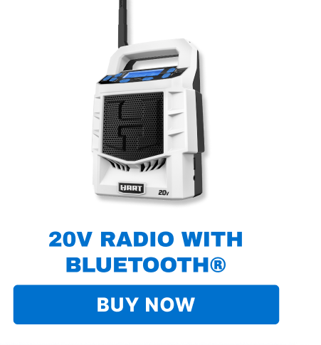 20V RADIO WITH BLUETOOTH - BUY NOW