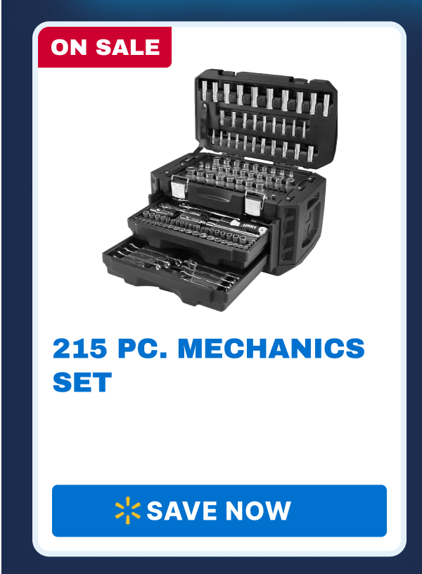 ON SALE - 215 PC. Mechanics Set - SAVE NOW