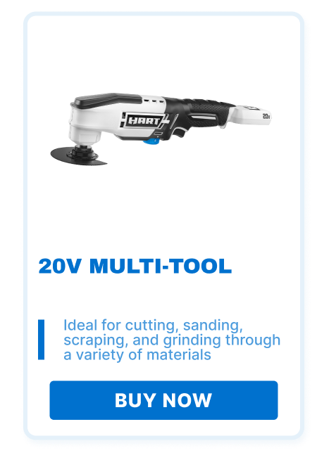 20V Multi-Tool. Ideal for cutting, sanding, scraping, and grinding through a variety of materials. Buy now!