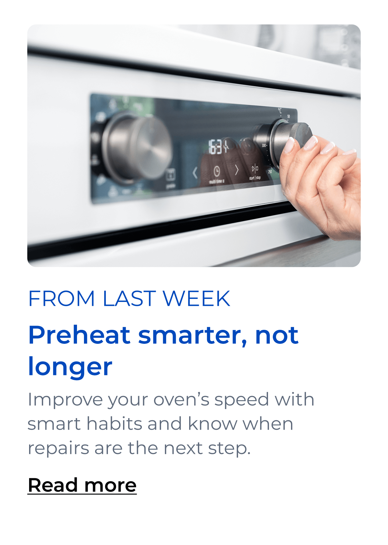 Preheat smarter, not longer. Improve your oven’s speed with smart habits and know when repairs are the next step. Button: Read more
