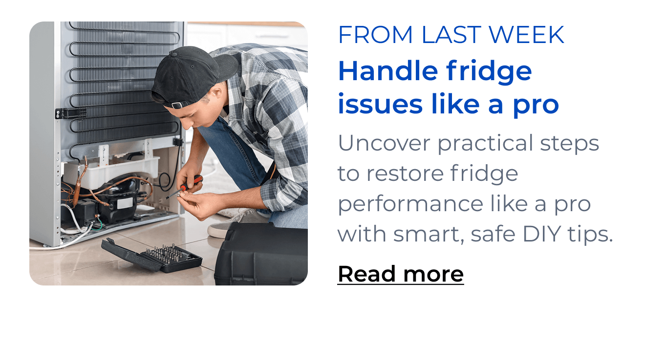 Handle fridge issues like a pro. Uncover practical steps to restore fridge performance like a pro with smart, safe DIY tips. Button: Read more
