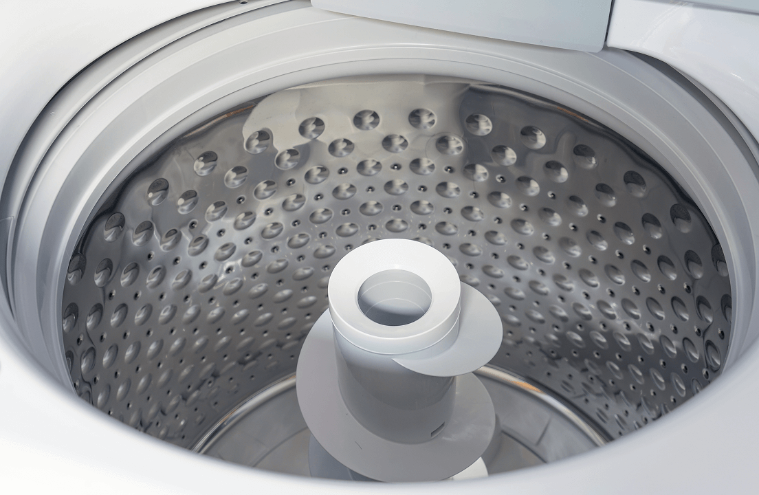 A stainless steel drum of a washing machine