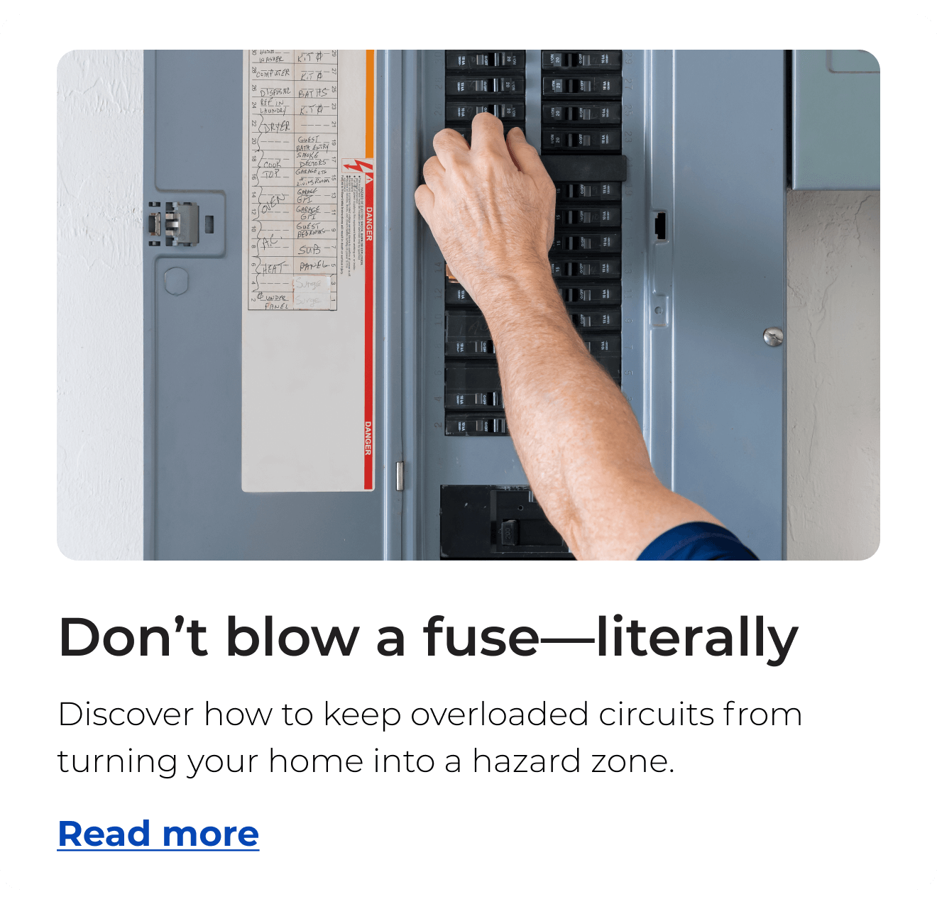Don’t blow a fuse—literally. Discover how to keep overloaded circuits from turning your home into a hazard zone. Button: Read more