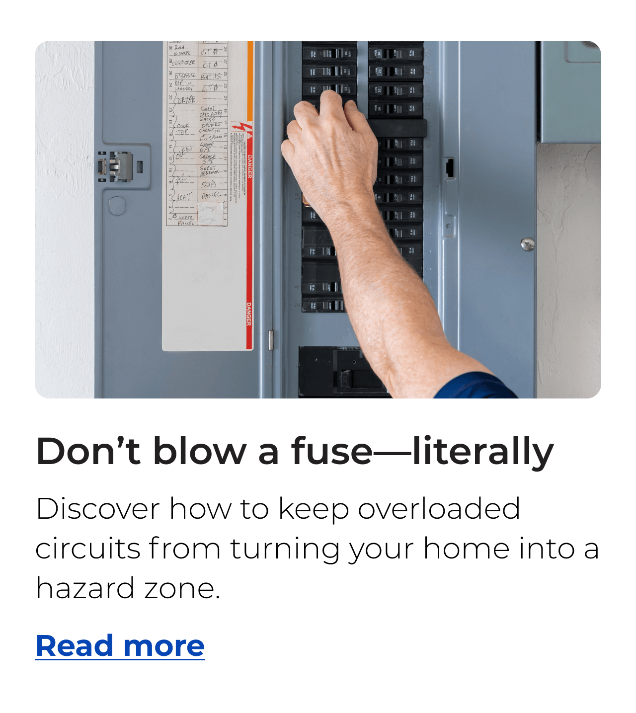 Don’t blow a fuse—literally. Discover how to keep overloaded circuits from turning your home into a hazard zone. Button: Read more