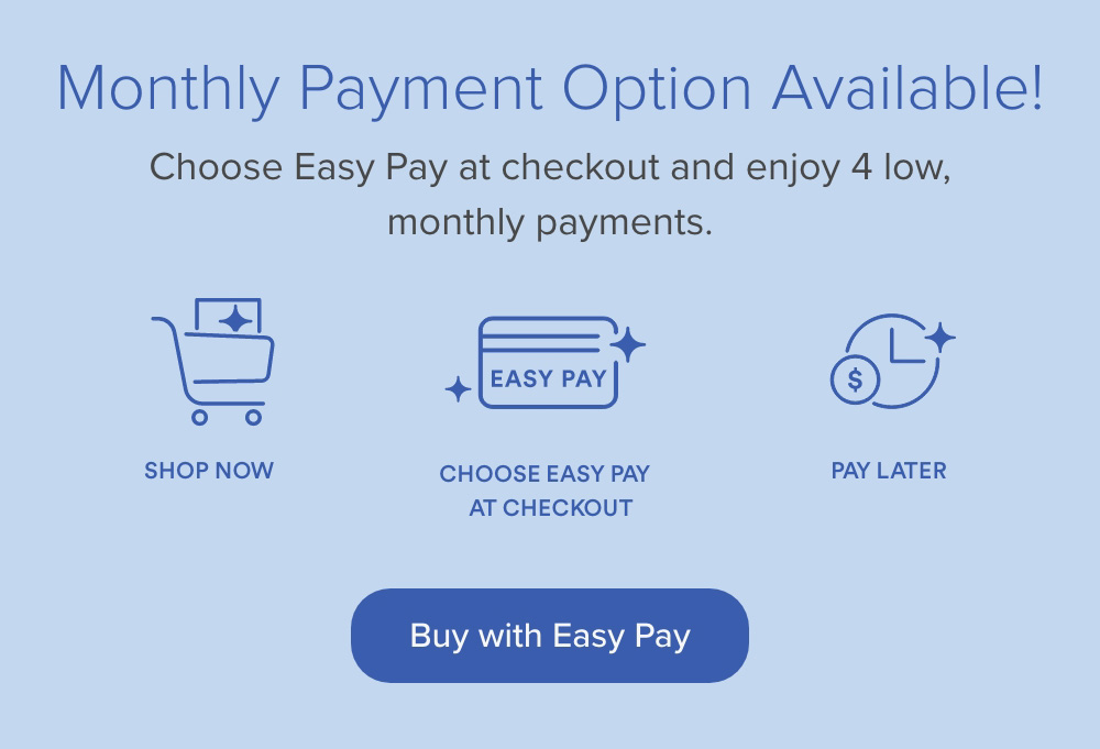 Monthly Payment Option Available! Choose Easy Pay at checkout and enjoy 4 low, monthly payments. Buy SoClean 3 with Easy Pay