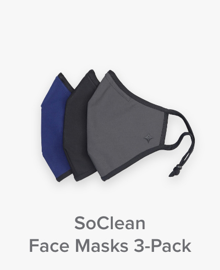 SoClean Face Masks 3-Pack. Shop Now.