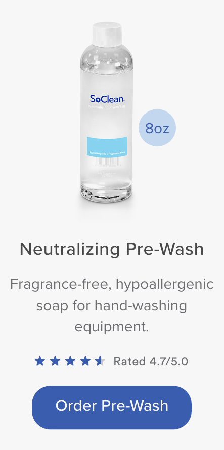 Neutralizing Pre-Wash: Fragrance-free, hypoallergenic soap for hand-washing equipment. Order Pre-Wash