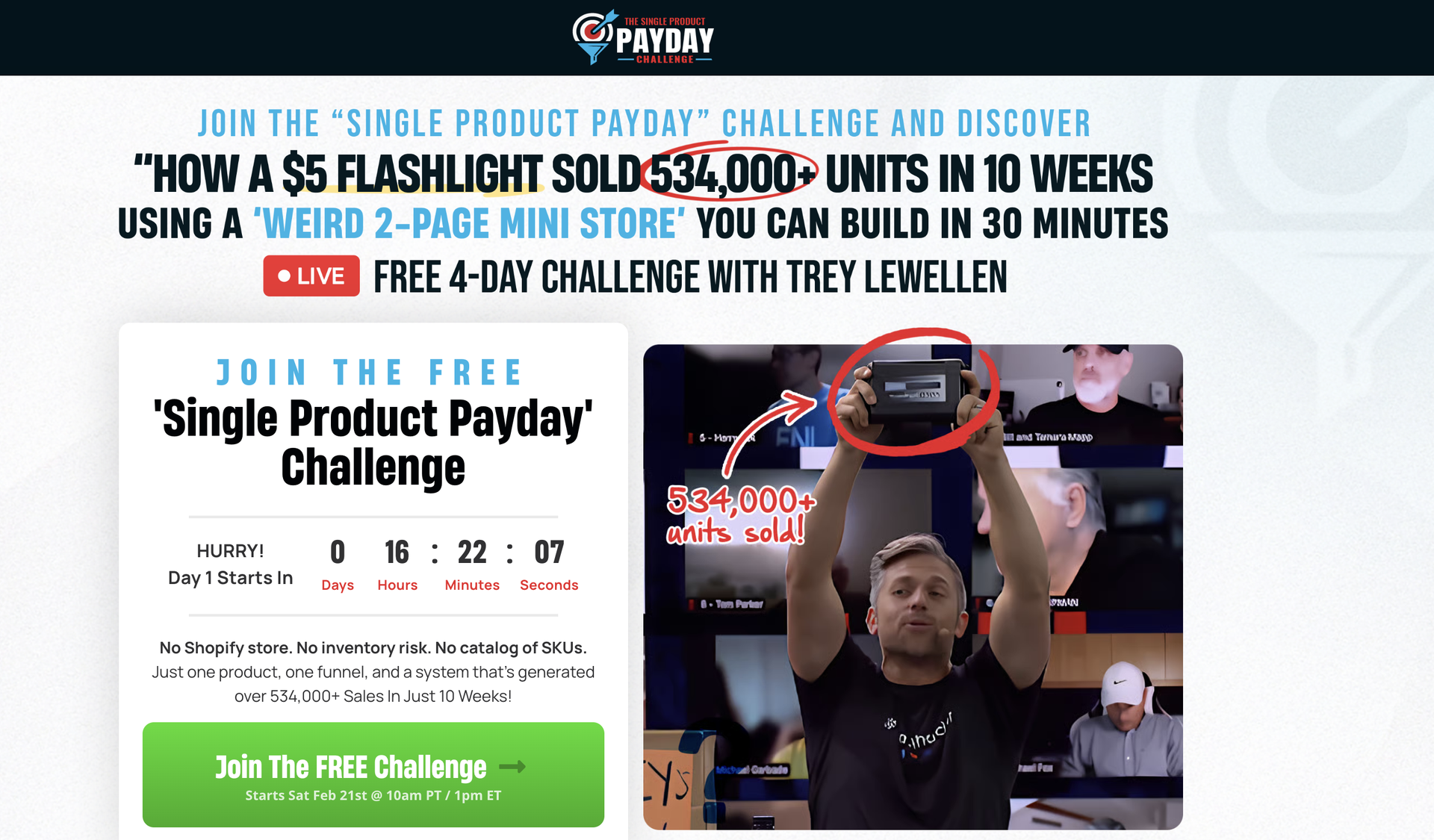 Single Product Payday