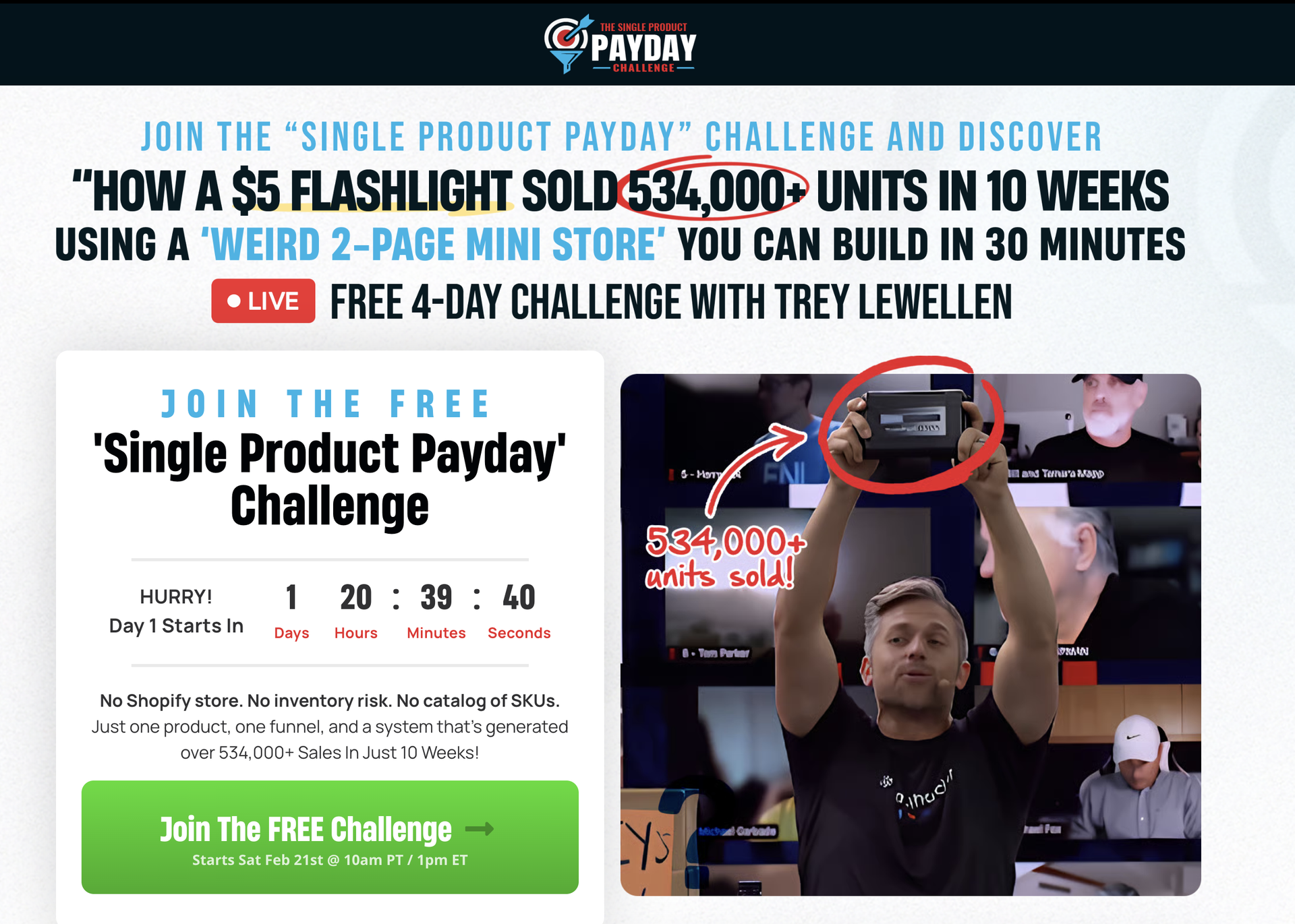 Single Product Payday