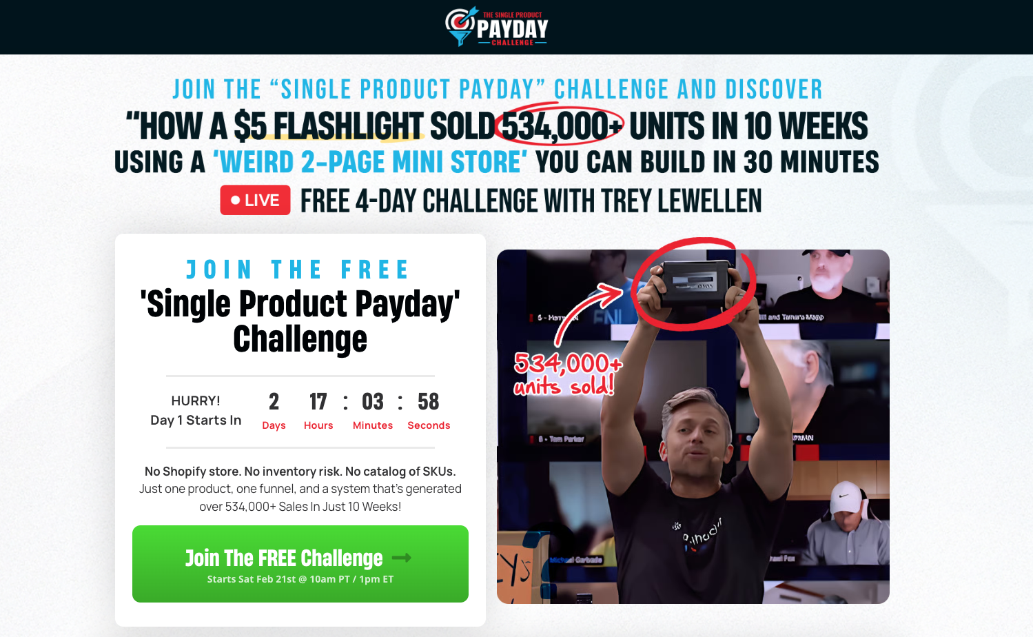 Single Product Payday