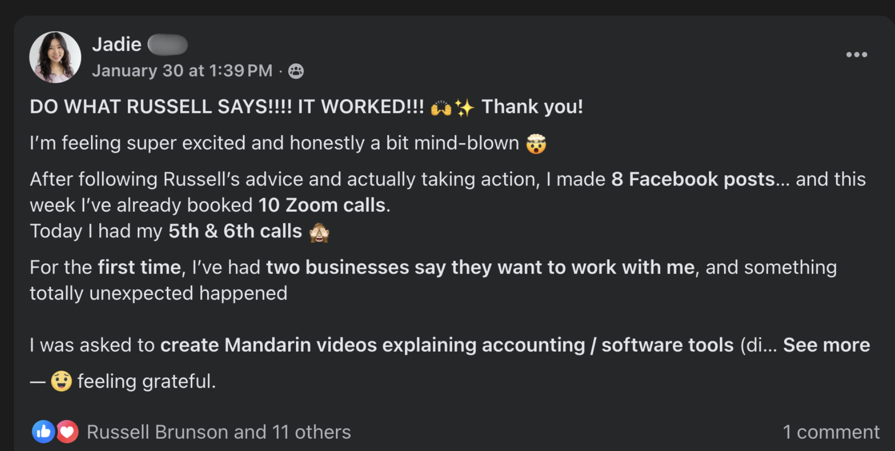 One Comma Club Challenge