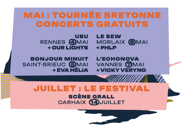En mai, une tournée bretonne et en juillet, le festival !