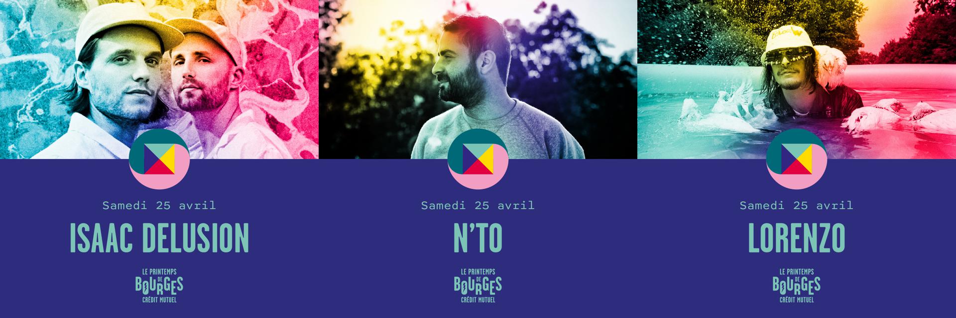 Samedi 25 avril : Isaac Delusion, N'to, Lorenzo