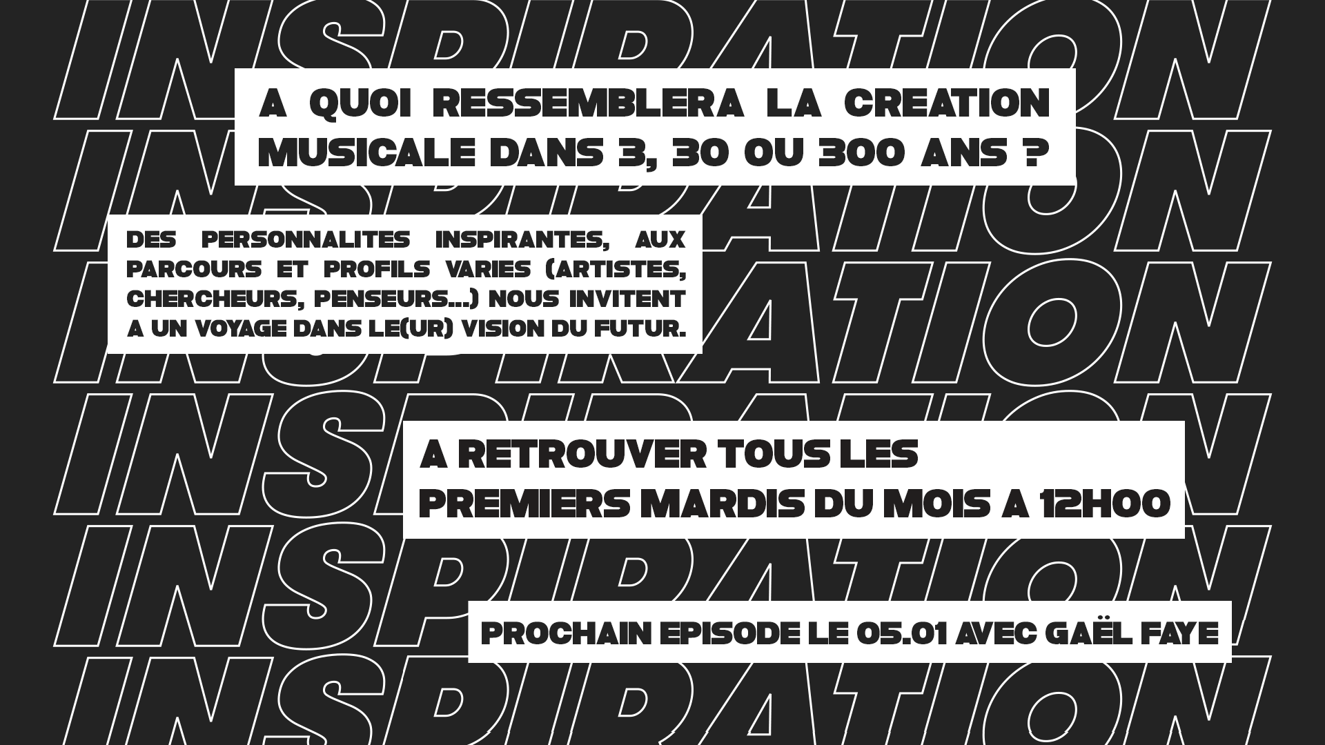 a retrouver tous les premiers mardis du mois à 12h