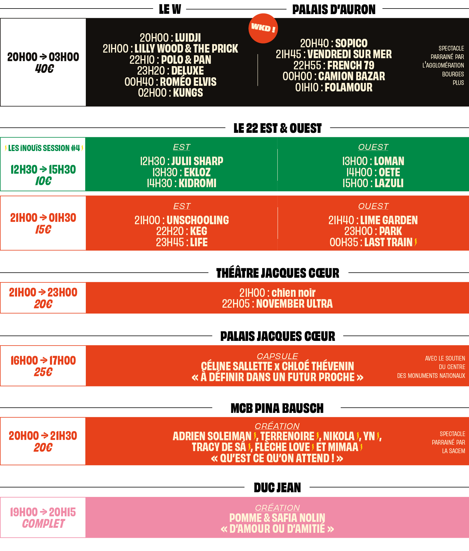 Programmation - vendredi 22 avril