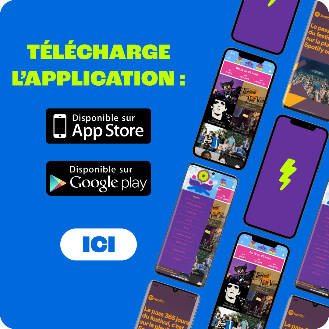 Télécharge l'application sur l'App Store ou Google Play