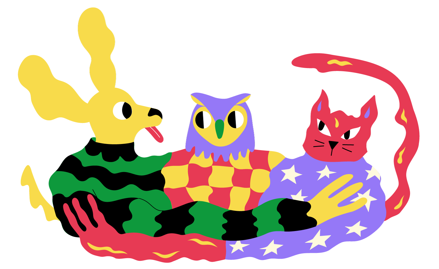 Illustration d'animaux et date du festival du 23 au 28 avril