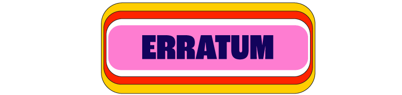 Erratum