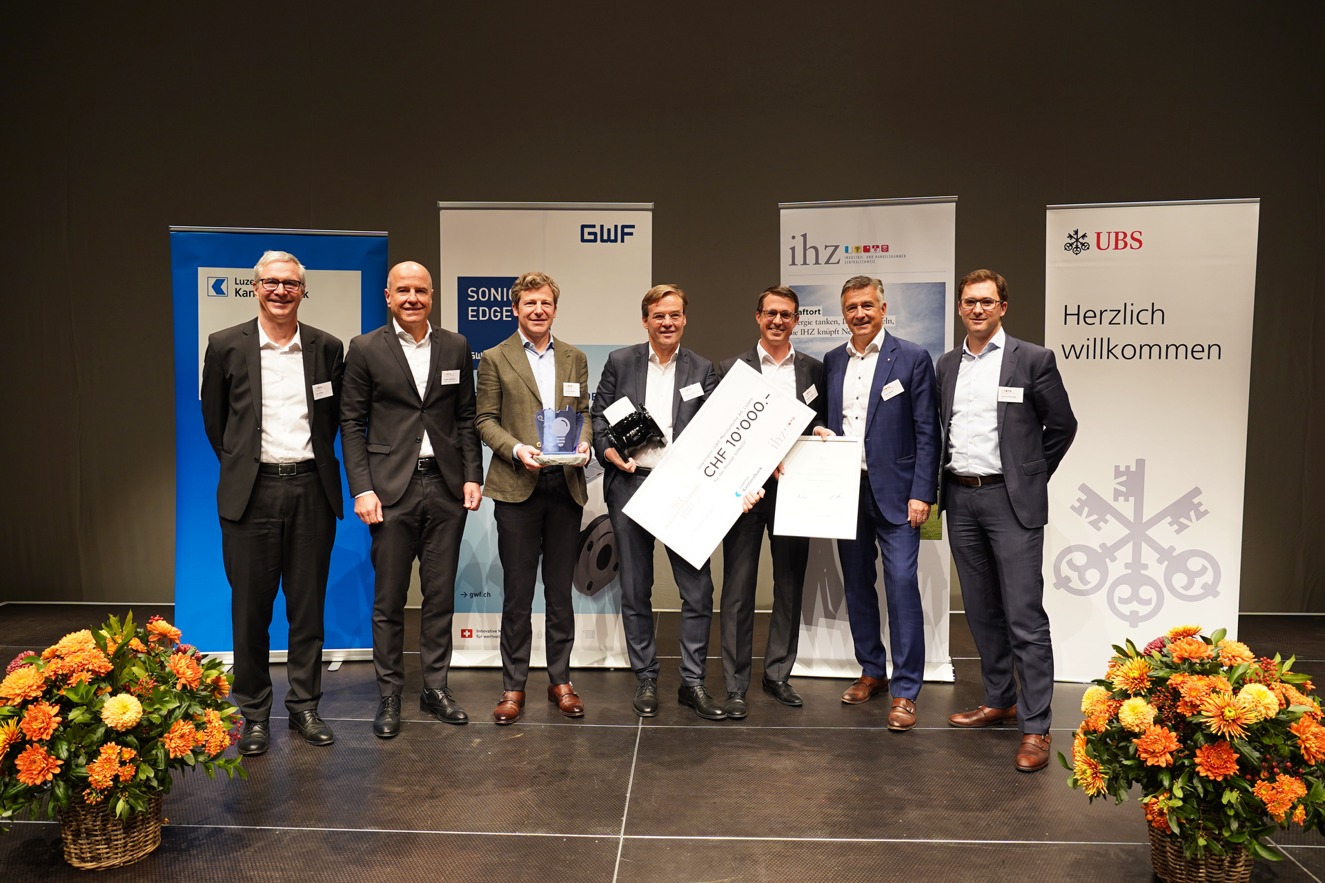 Industrie- und Handelskammer Zentralschweiz IHZ Innovationspreisfeier 2021 GWF MessSysteme AG