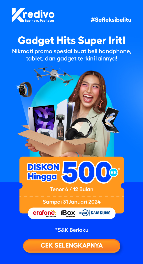 Kredivo - Gadget Diskon hingga 500RB