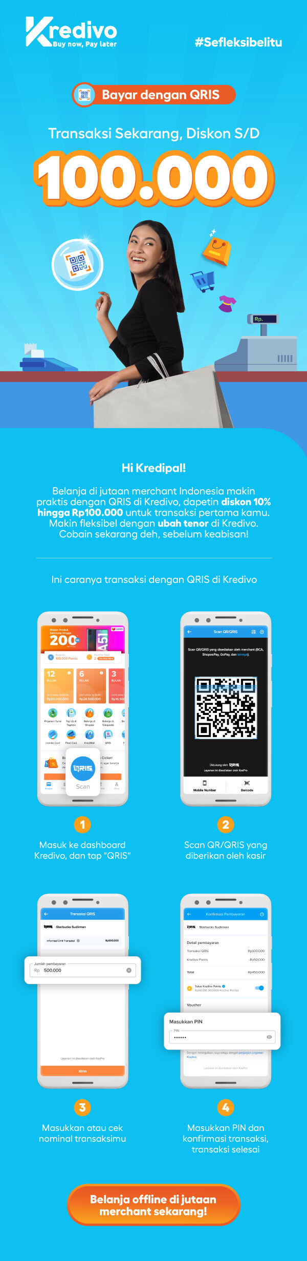 Pakai QRIS Kredivo Yuk!