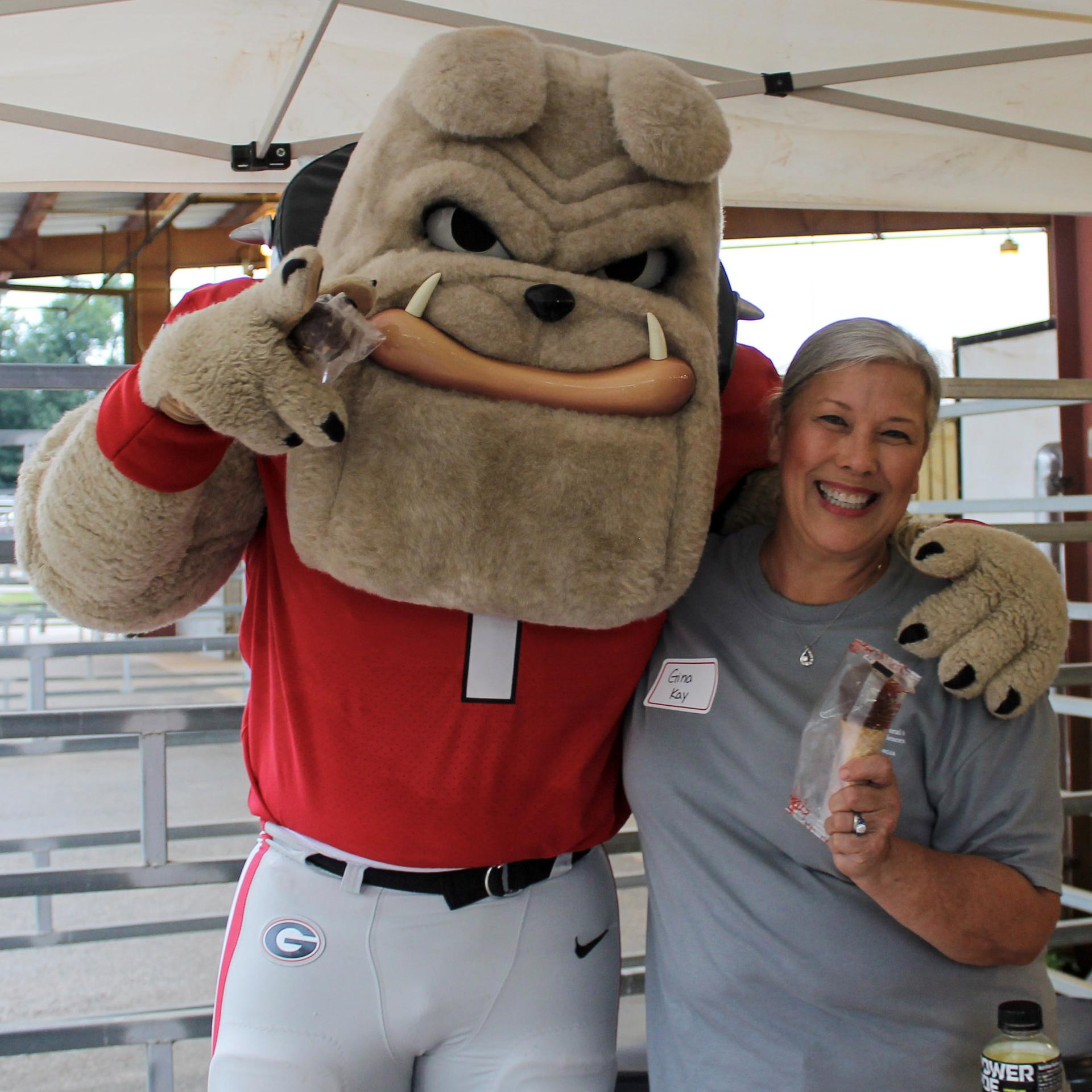 Gina Kay with Hairy Dawg