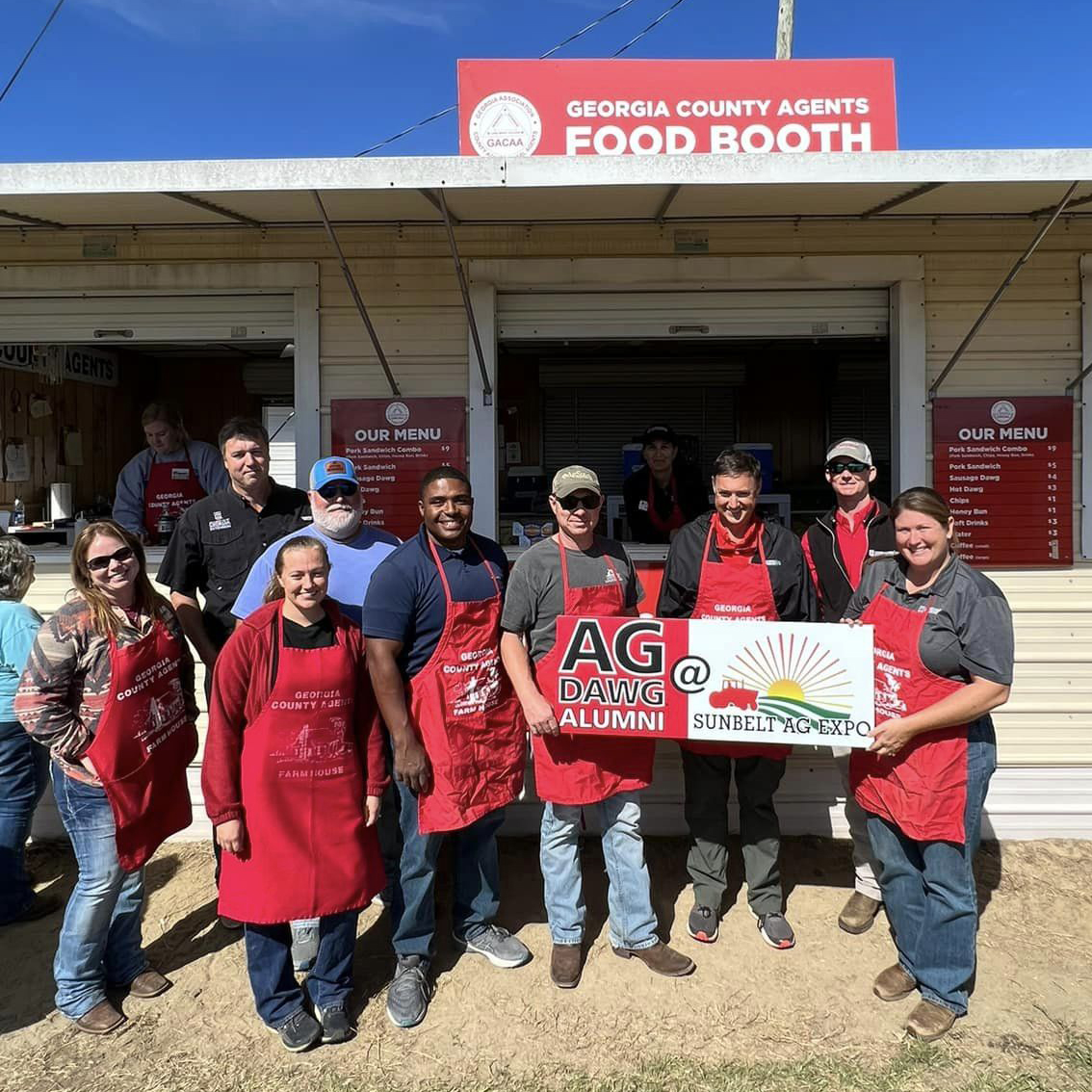 Georgia County Agents at their Food Booth at Sunbelt Ag Expo